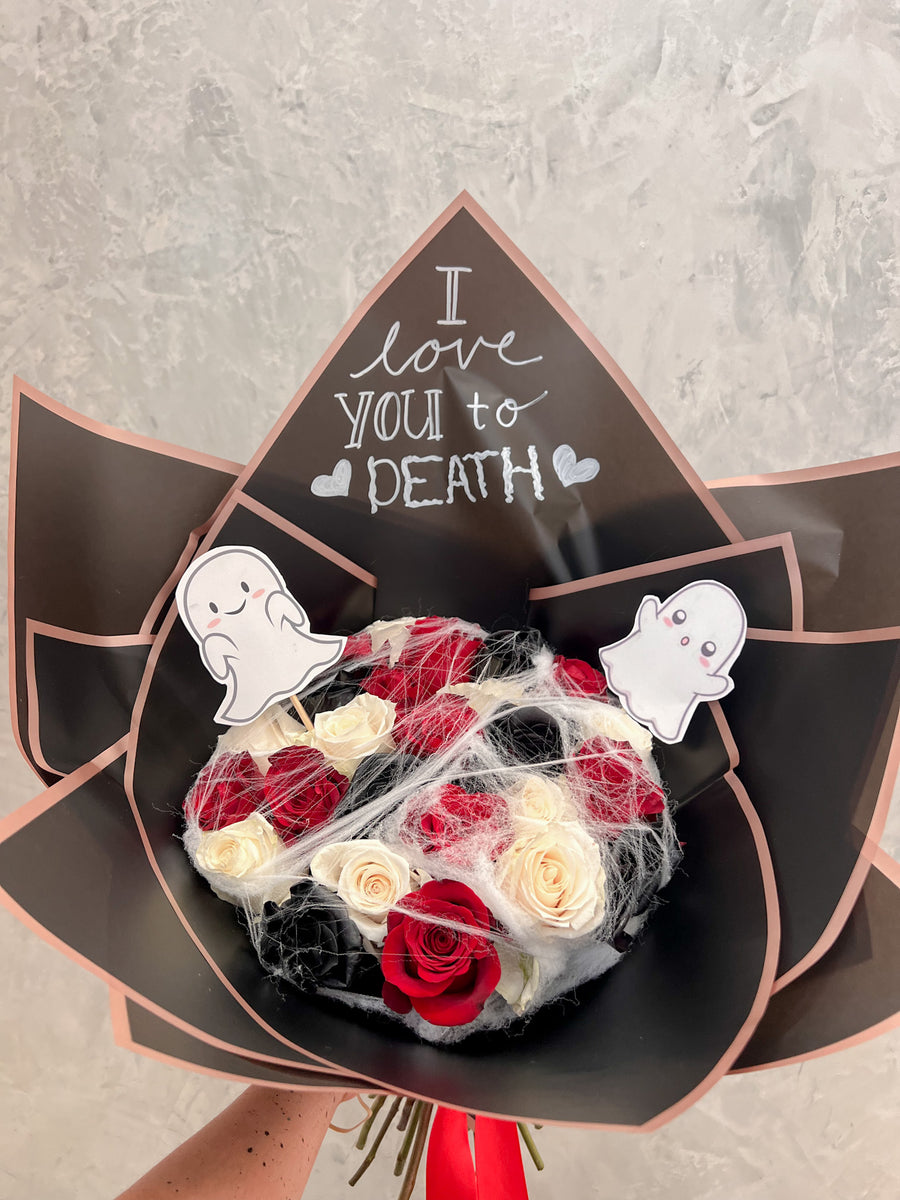 Ghostly Halloween Bouquet flowersnflour