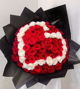 Queen of Hearts Rose Bouquet