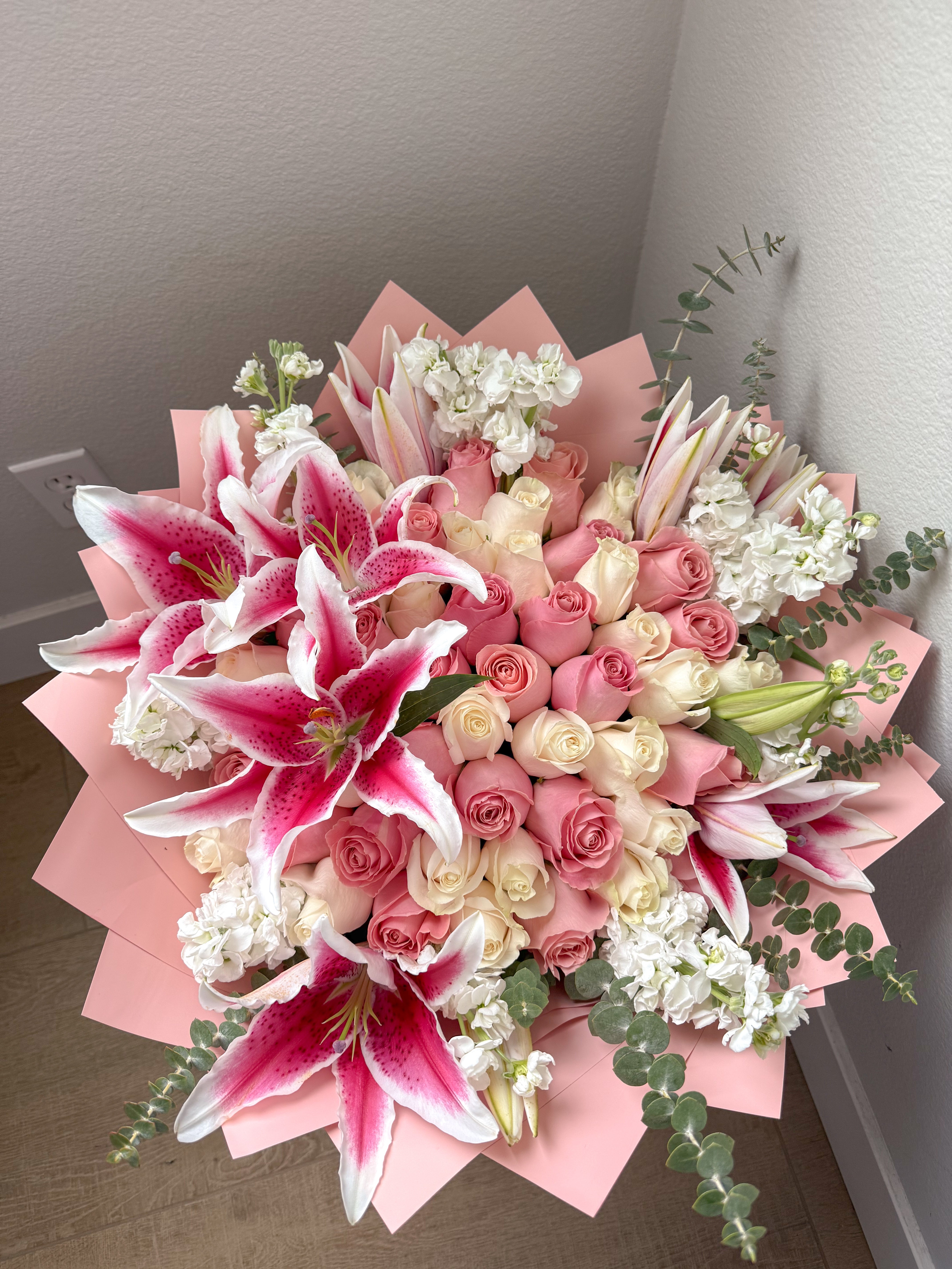lily love flower Lily Love Bouquet — Pink – flowersnflour