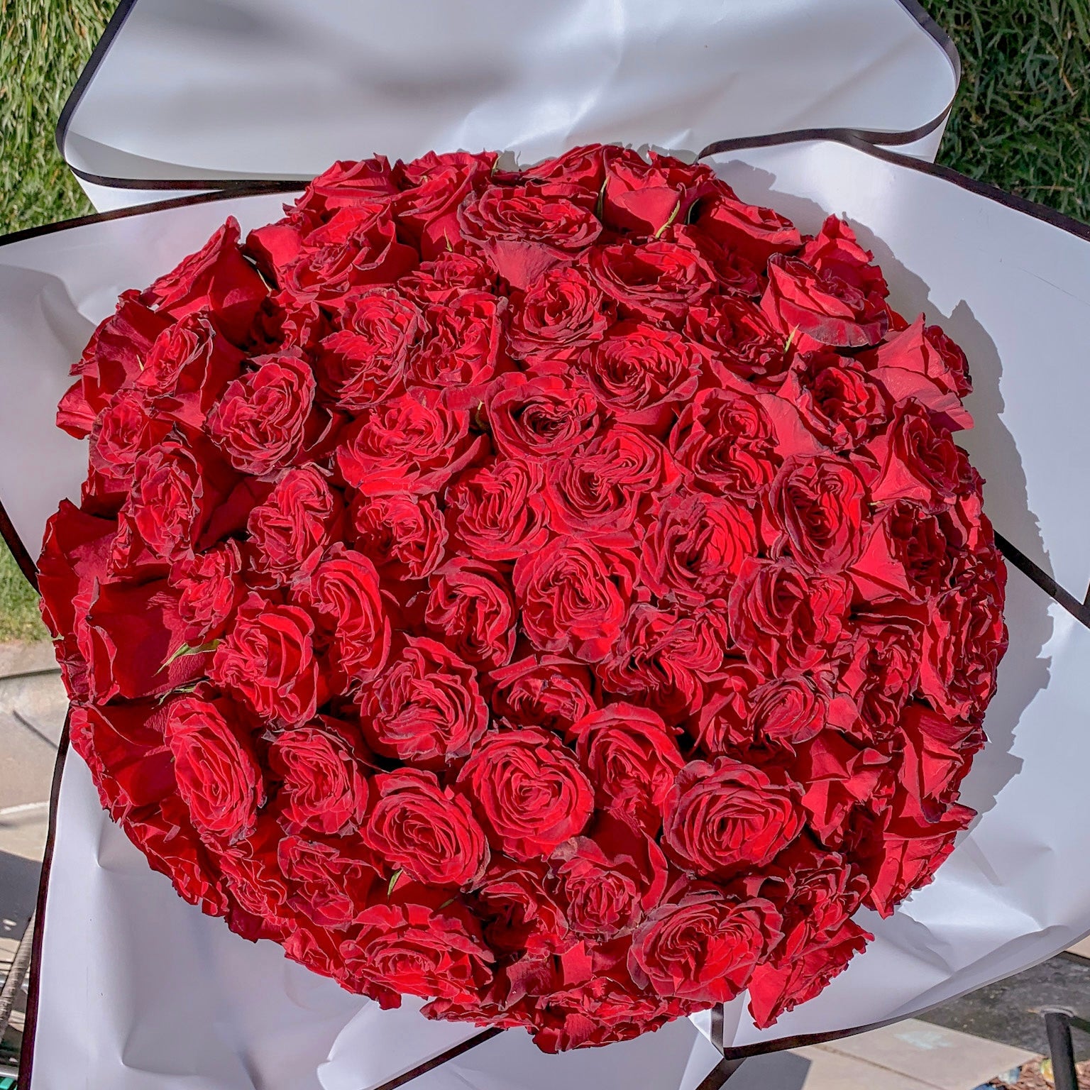 100 Red Roses Bouquet